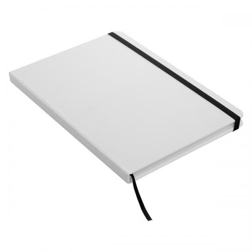 Libreta Mediana Blanca con Elastico