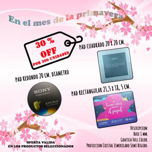 Mousepad con logo full color personalizado