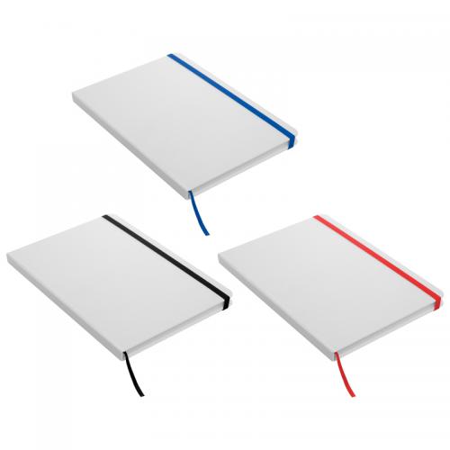 Libreta Mediana Blanca con Elastico