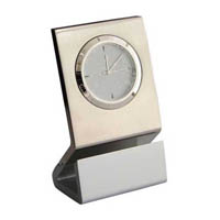 Reloj de Escritorio Metalico con logo con porta tarjeta Zona Oeste, Capital Federal
