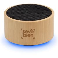 parlante bluetooth bambu personalizado logo