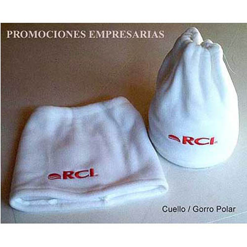 Cuellos / Gorros polar con logo bordado