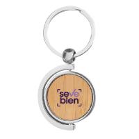llavero de bambu personalizado por mayor