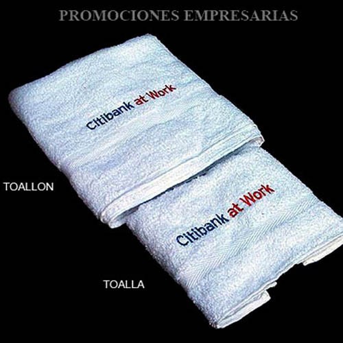 Toallas y Toallones con logo bordado